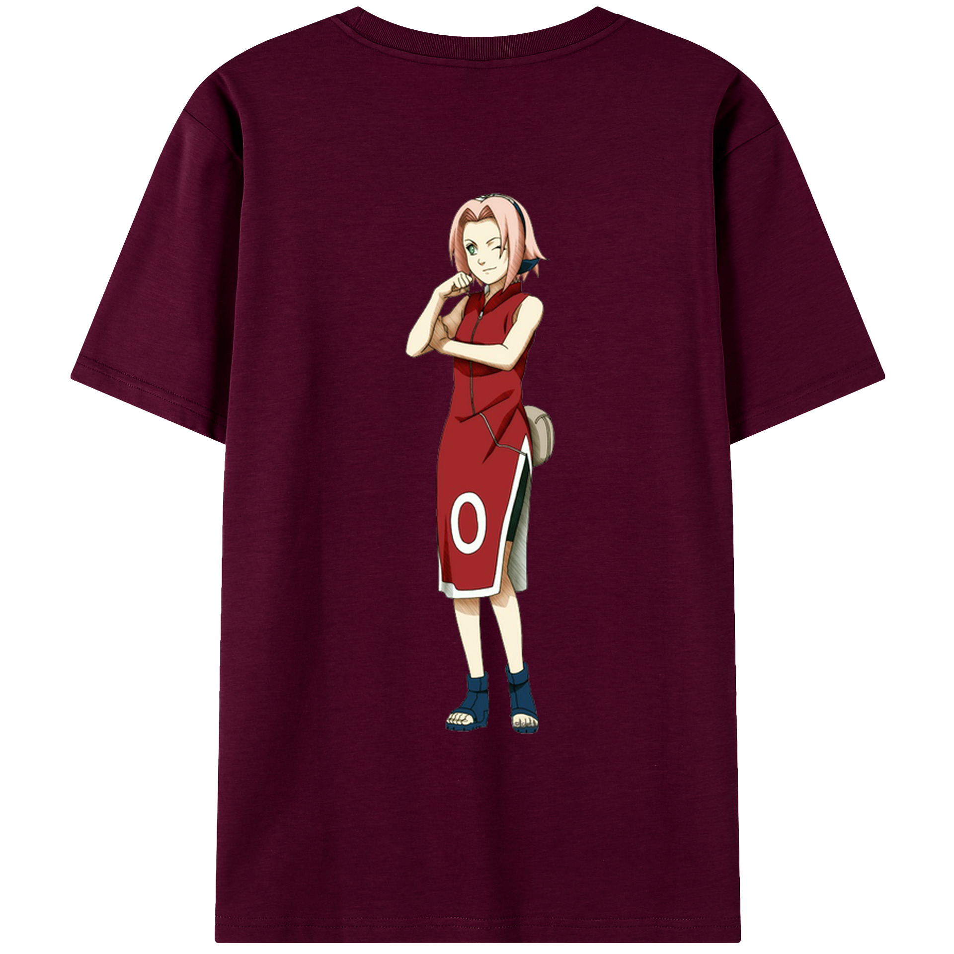 （画像用） NARUTO -ナルト- 春野サクラ Haruno Sakura レディース半袖Tシャツ(バックプリント)